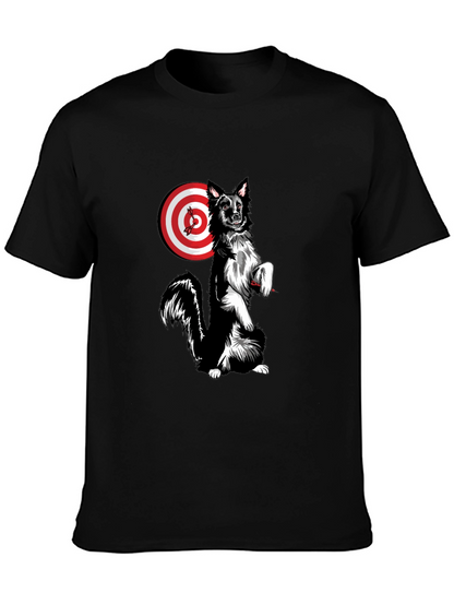 Dog Target T-Shirt - Unique Graphic Tee