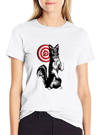 Dog Target T-Shirt - Unique Graphic Tee