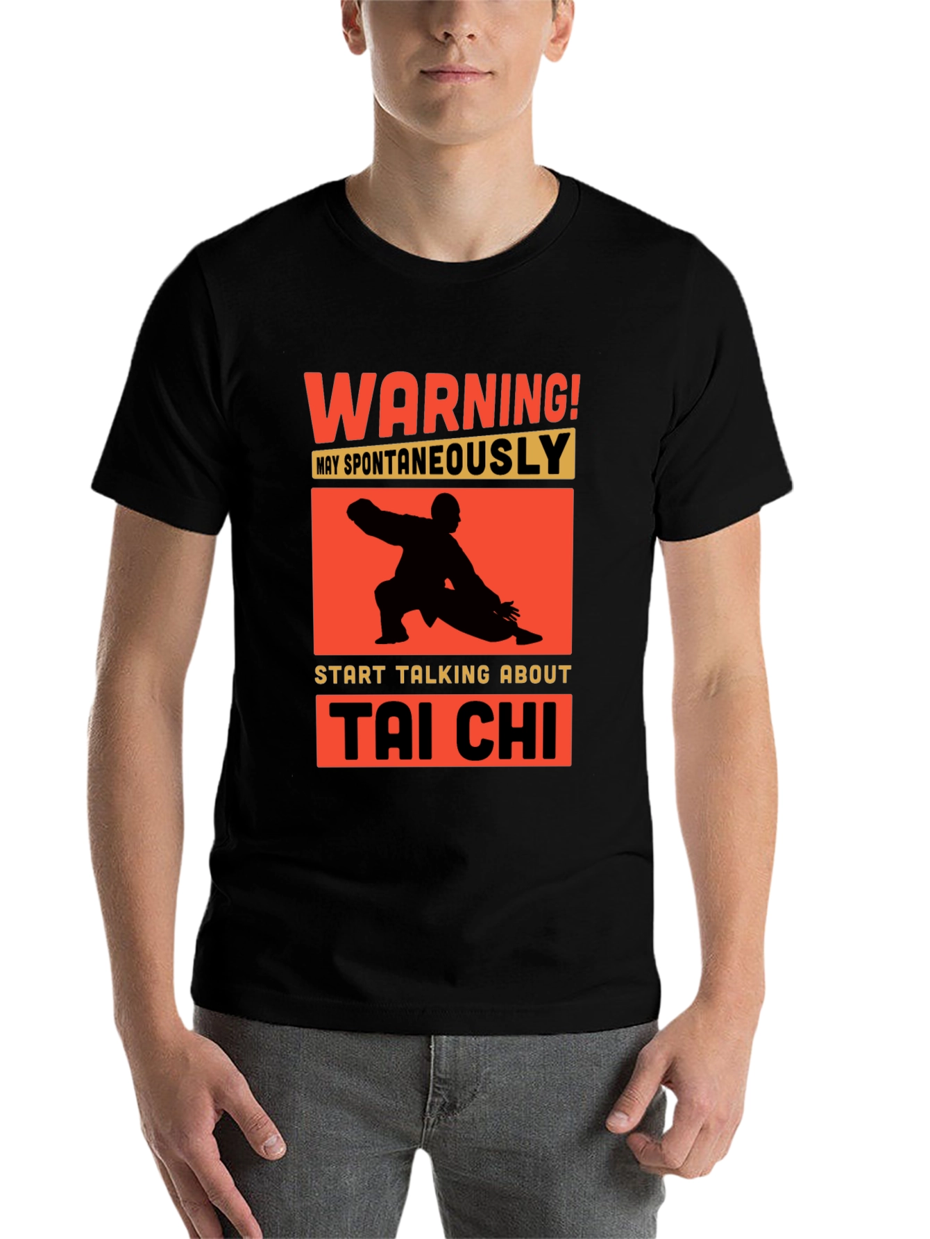 Tai Chi Warning T-Shirt - Martial Arts Humor Tee