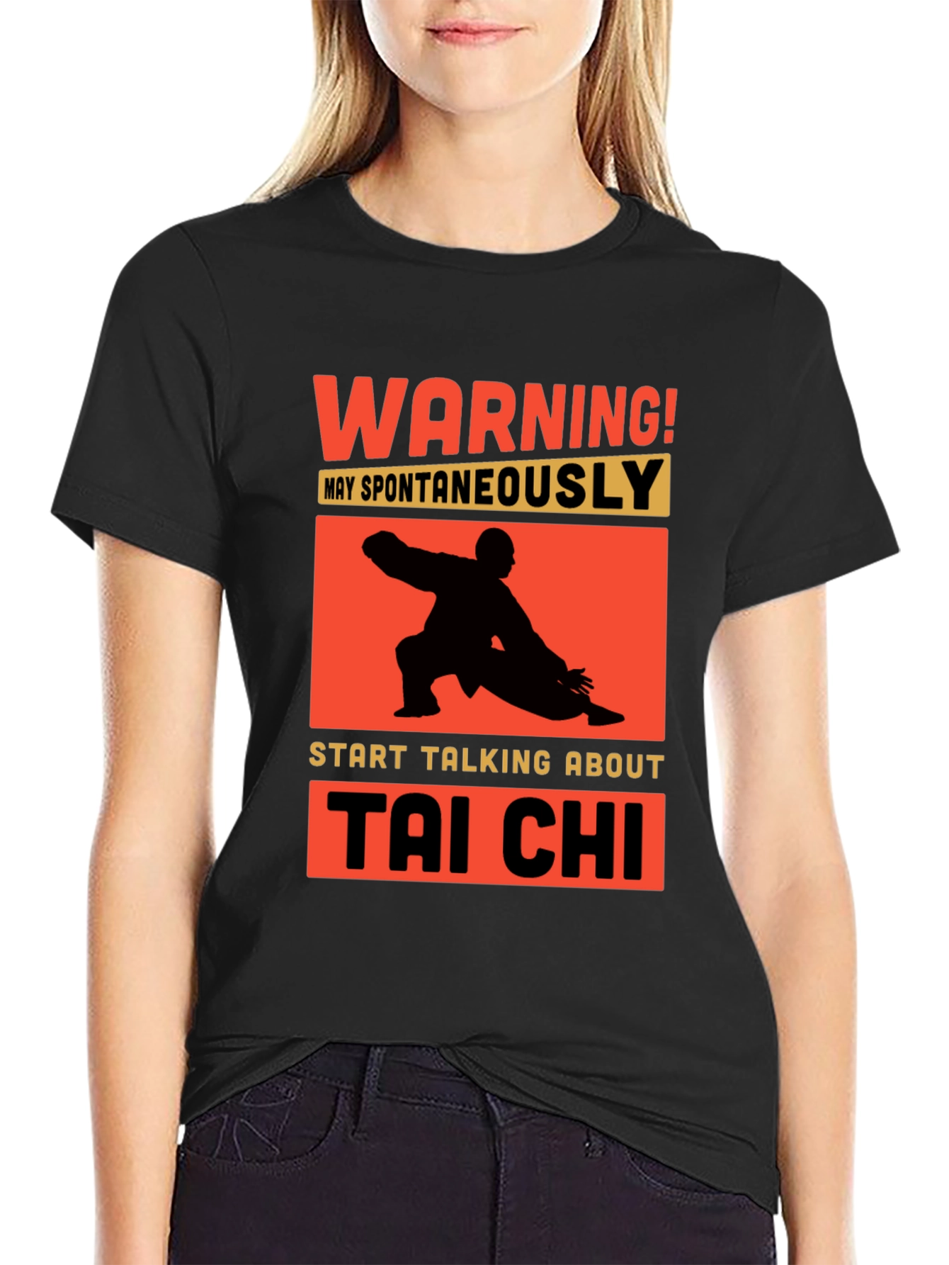 Tai Chi Warning T-Shirt - Martial Arts Humor Tee