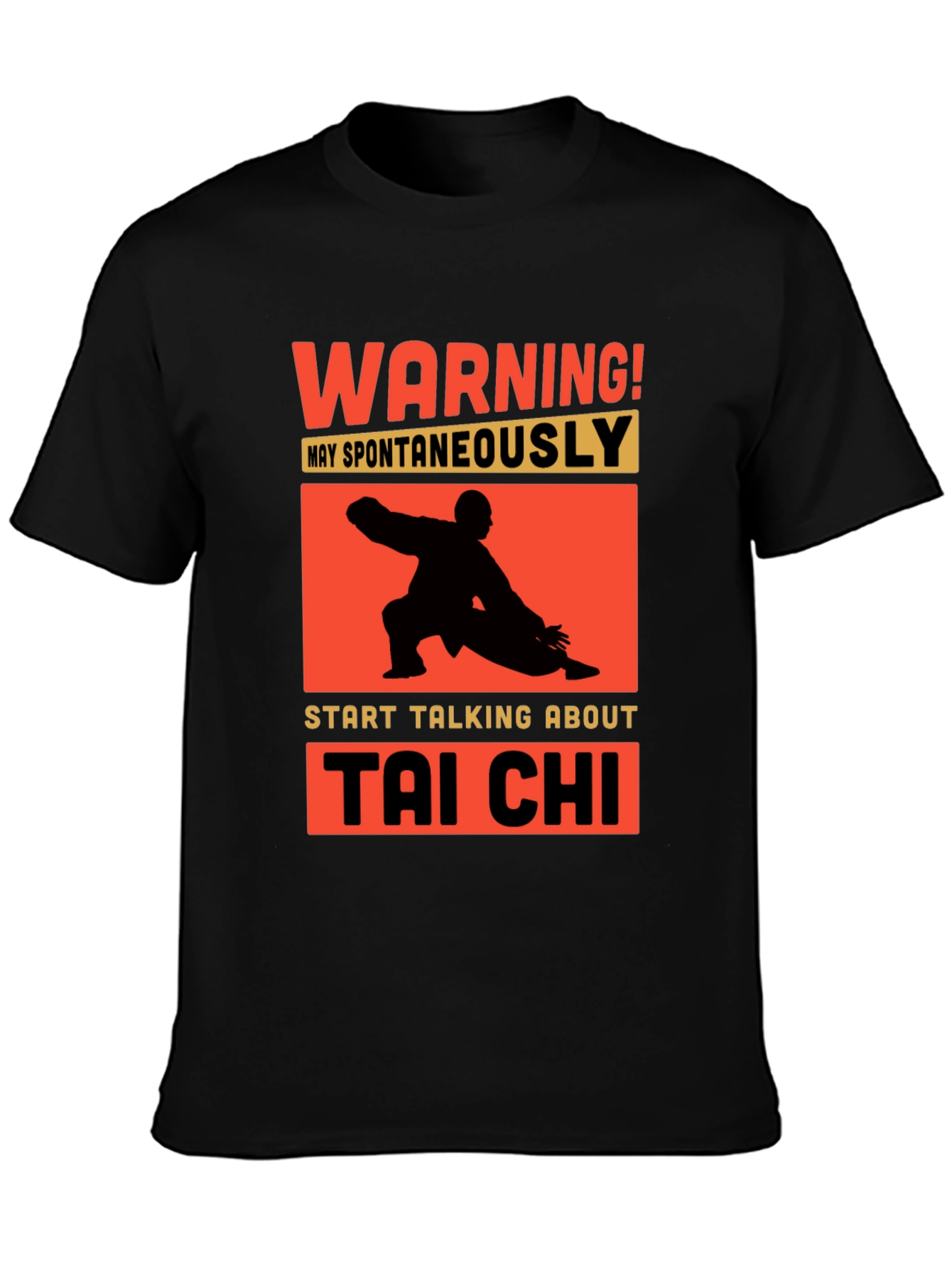 Tai Chi Warning T-Shirt - Martial Arts Humor Tee