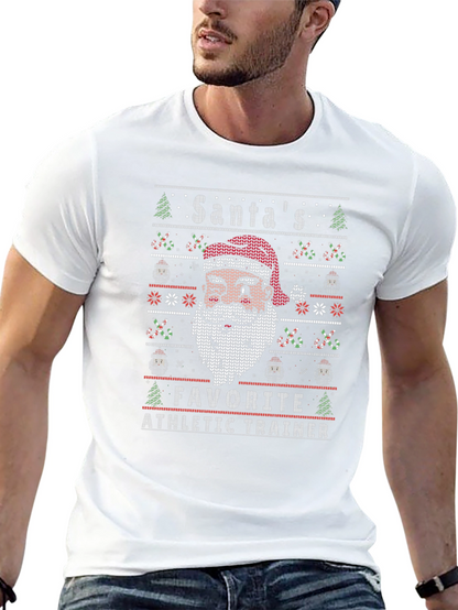 Santas Favorite Athletic Trainer Black T-Shirt