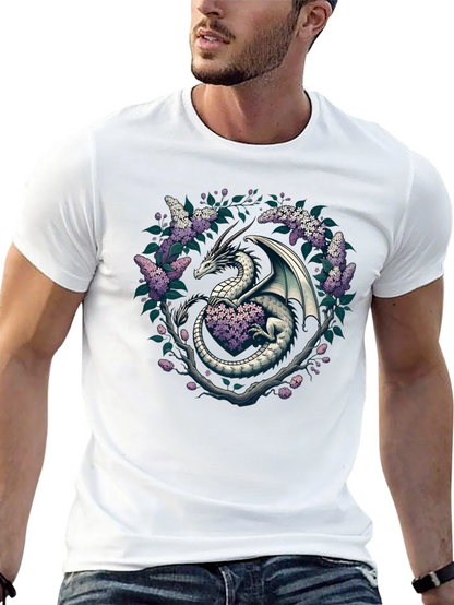 Dragon and Lilac Graphic Tee