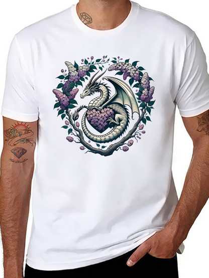 Dragon and Lilac Graphic Tee
