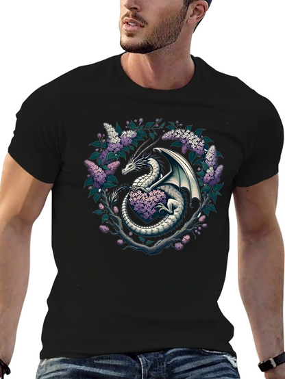 Dragon and Lilac Graphic Tee