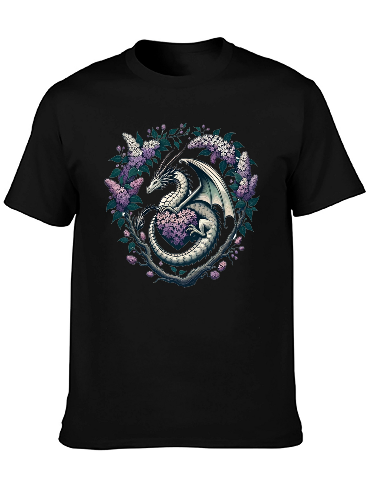 Dragon and Lilac Graphic Tee