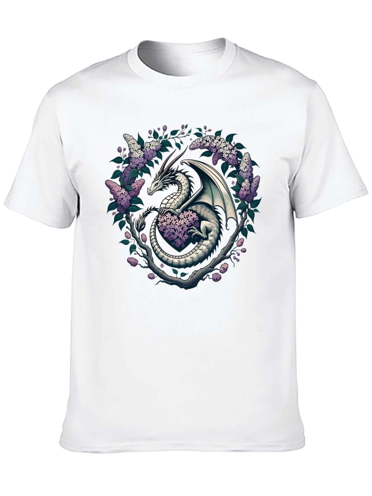Dragon and Lilac Graphic Tee