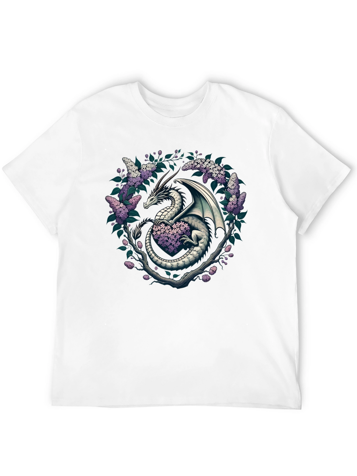 Dragon and Lilac Graphic Tee