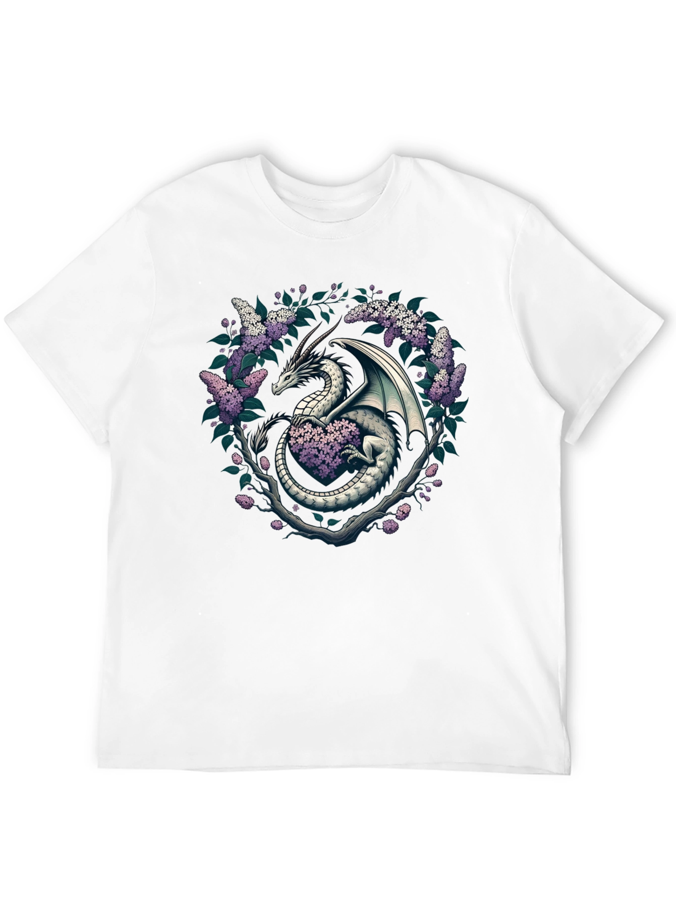 Dragon and Lilac Graphic Tee