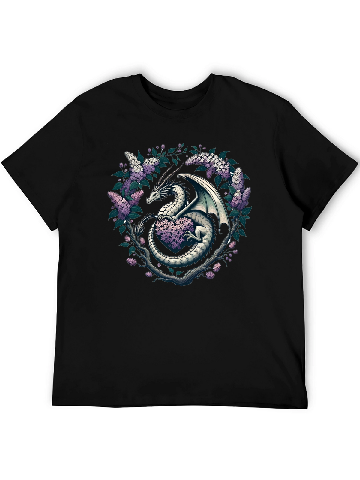 Dragon and Lilac Graphic Tee