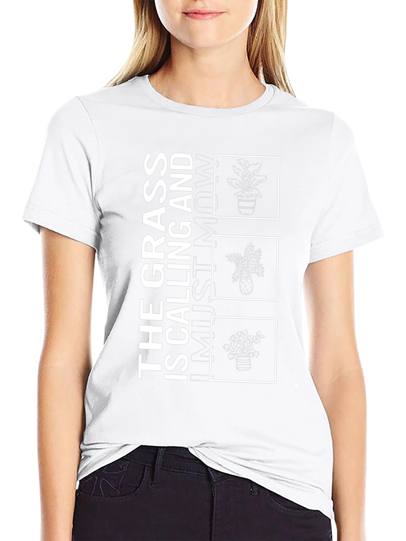 Grass Calling T-Shirt - Mowing Humor