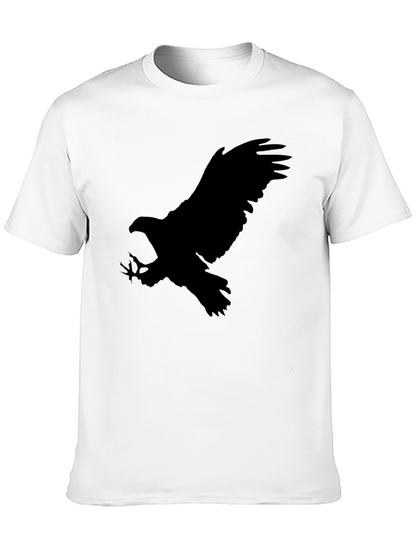 Black Eagle Graphic Tee - Mens Crew Neck T-Shirt