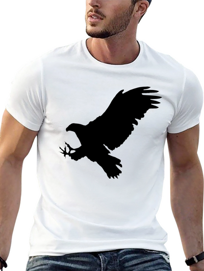 Black Eagle Graphic Tee - Mens Crew Neck T-Shirt