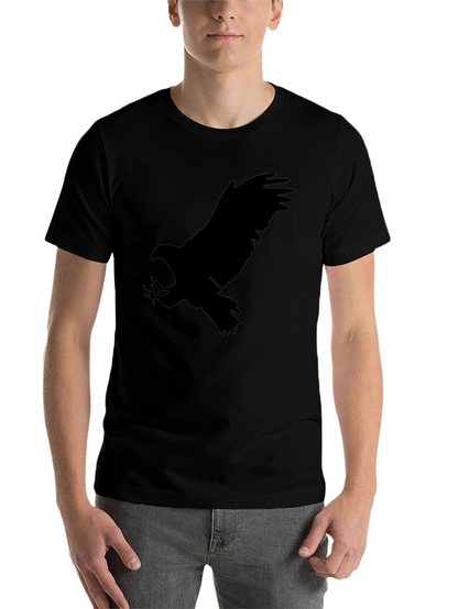 Black Eagle Graphic Tee - Mens Crew Neck T-Shirt
