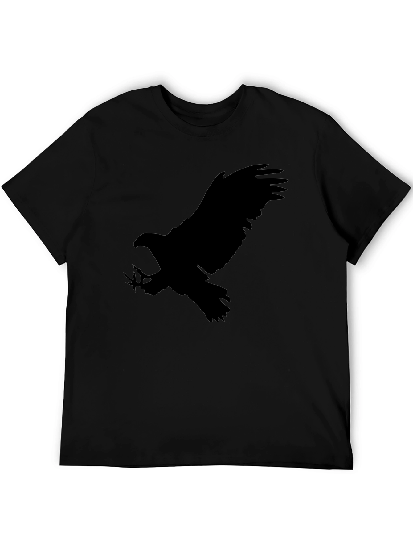 Black Eagle Graphic Tee - Mens Crew Neck T-Shirt