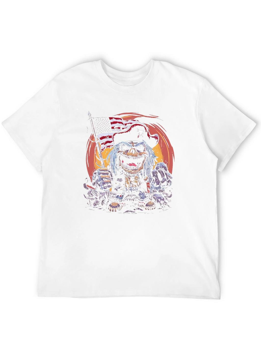 Patriotic Zombie Pirate T-Shirt