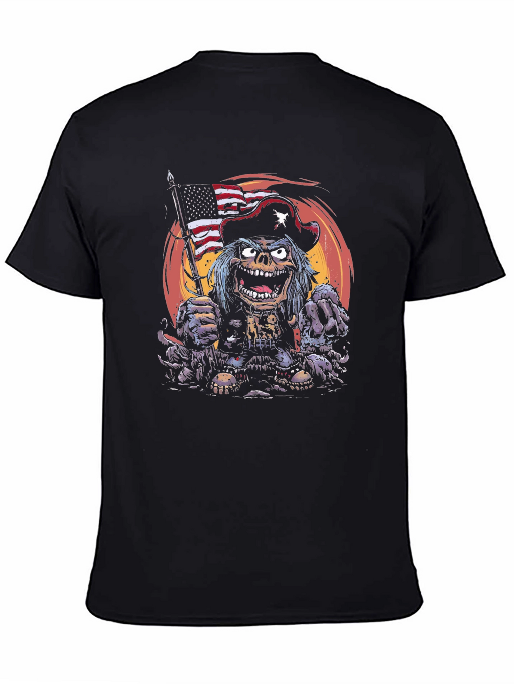 Patriotic Zombie Pirate T-Shirt