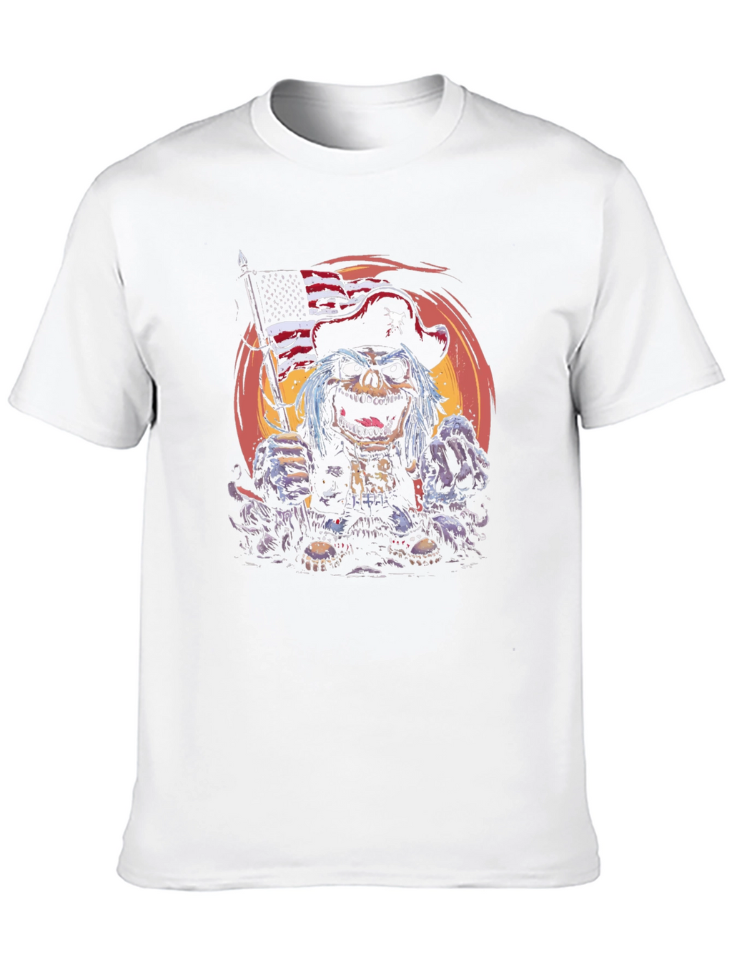 Patriotic Zombie Pirate T-Shirt