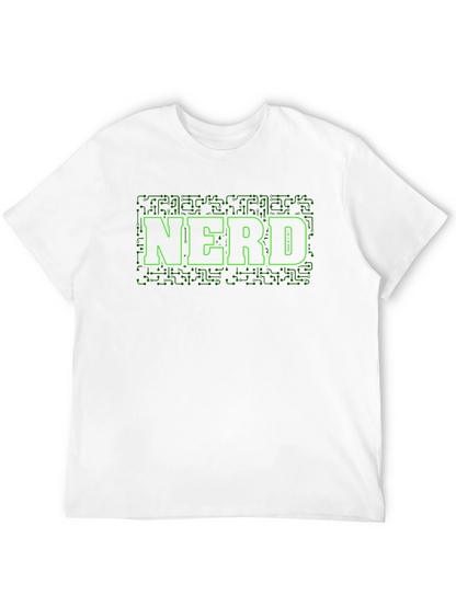 Nerd Circuit Board Graphic Tee - Black Cotton T-Shirt
