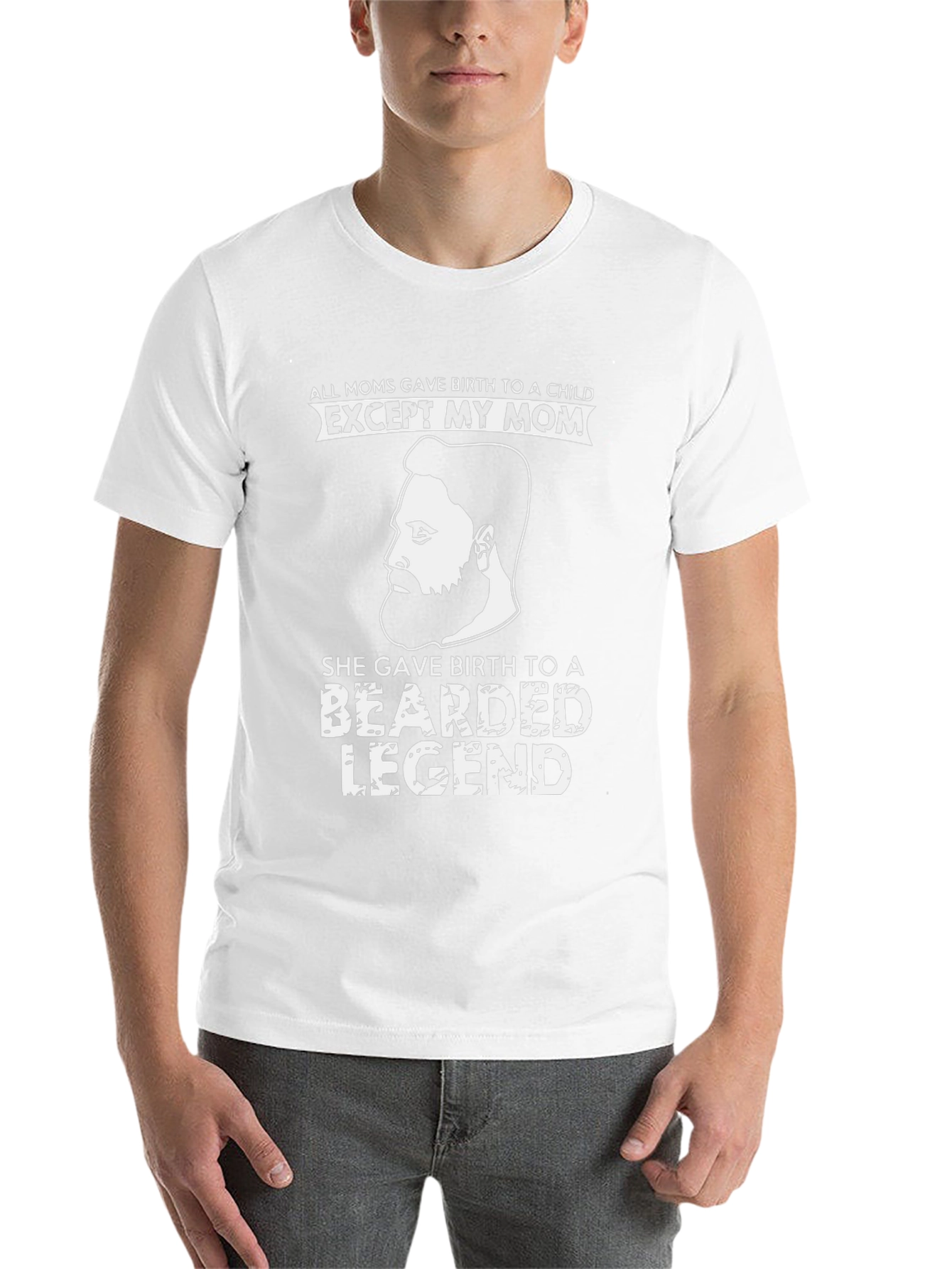 Bearded Legend Graphic Tee - Novelty T-Shirt