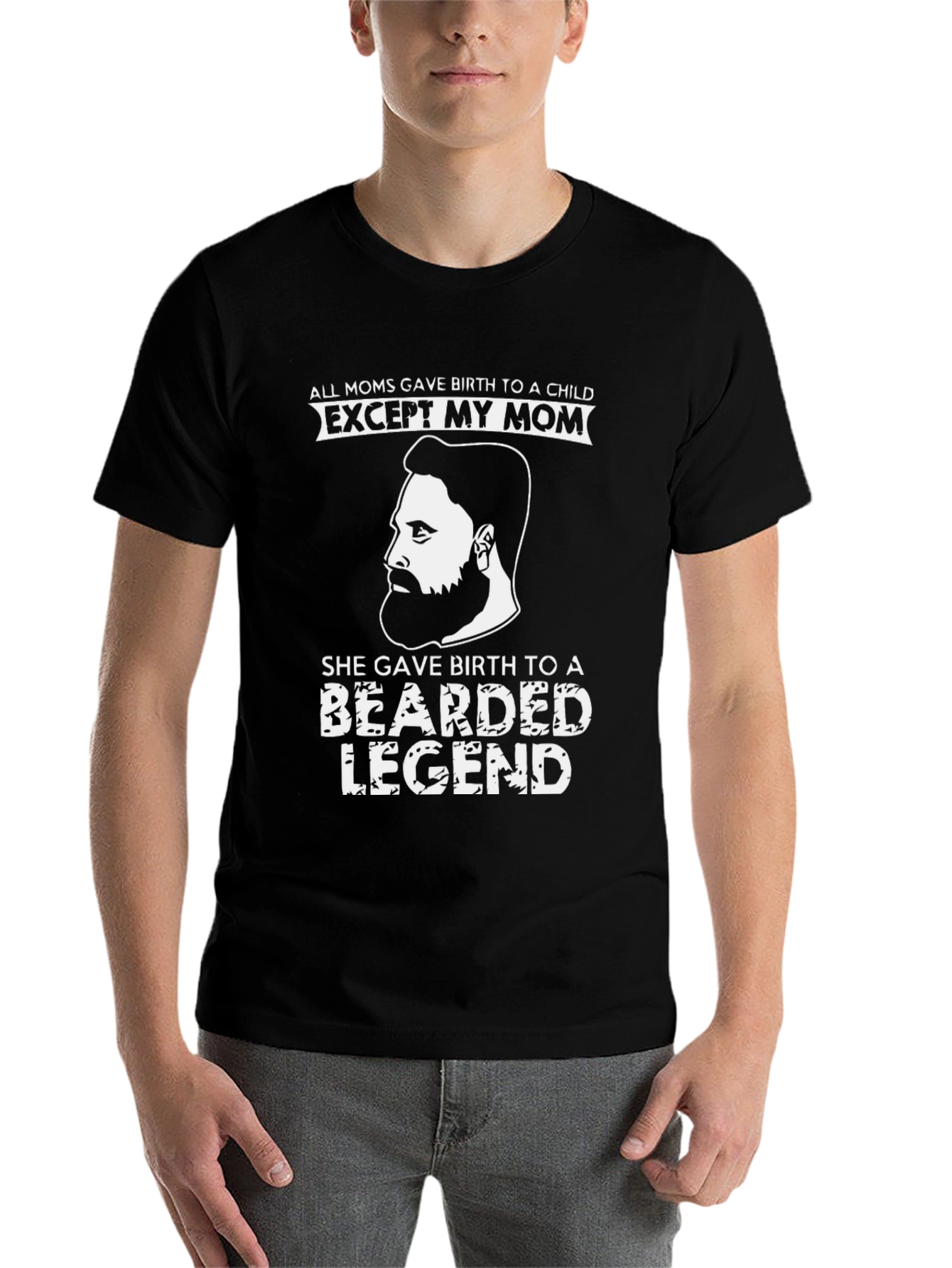 Bearded Legend Graphic Tee - Novelty T-Shirt