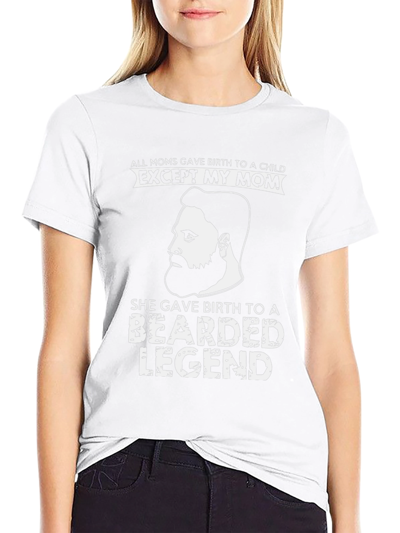 Bearded Legend Graphic Tee - Novelty T-Shirt