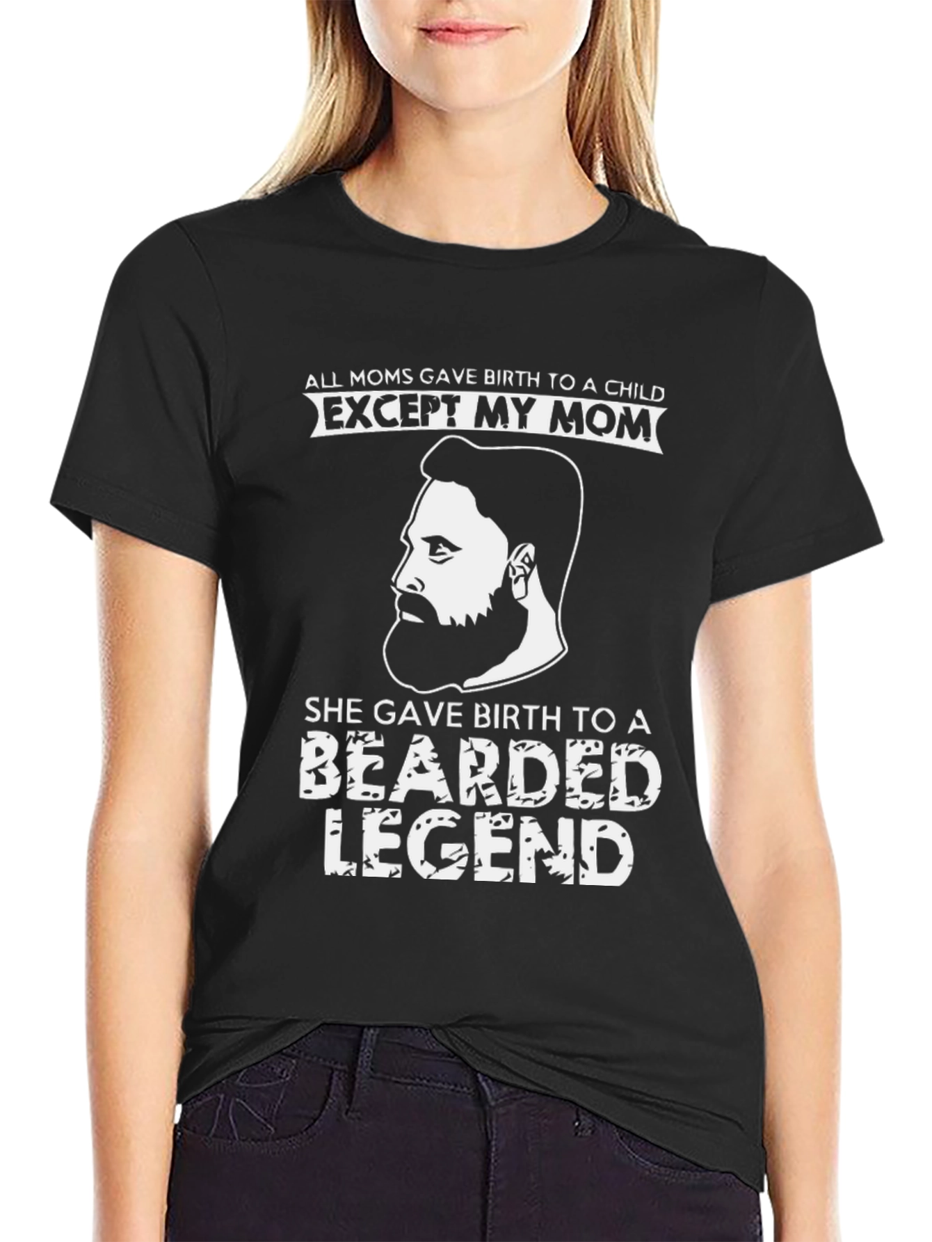 Bearded Legend Graphic Tee - Novelty T-Shirt