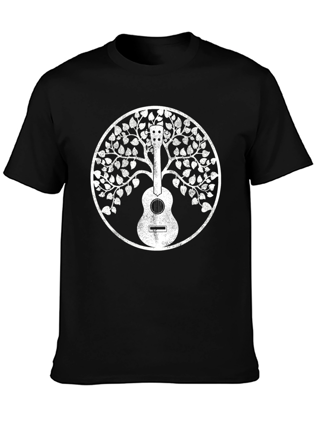 Guitar Tree of Life Black T-Shirt