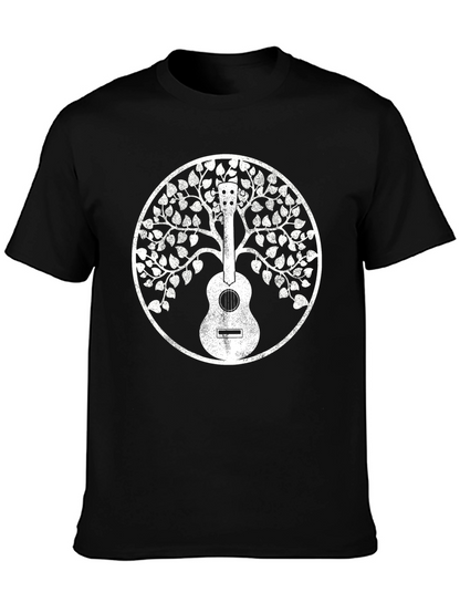 Guitar Tree of Life Black T-Shirt