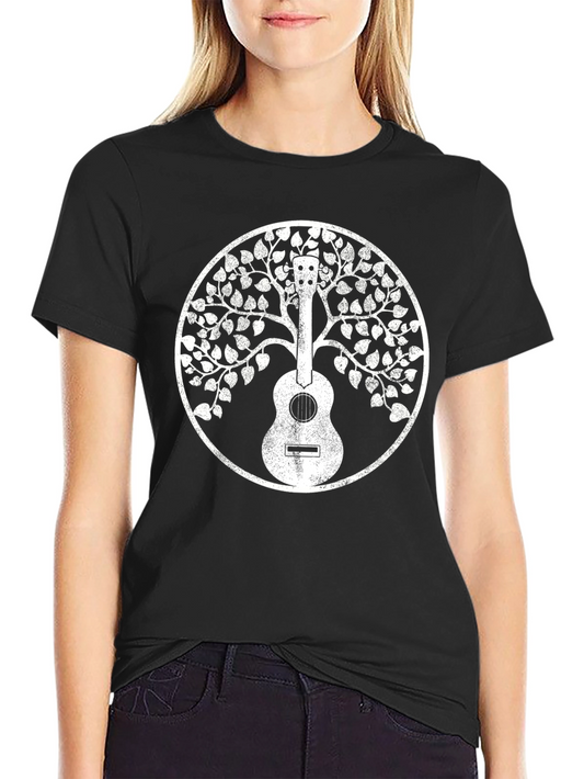 Guitar Tree of Life Black T-Shirt