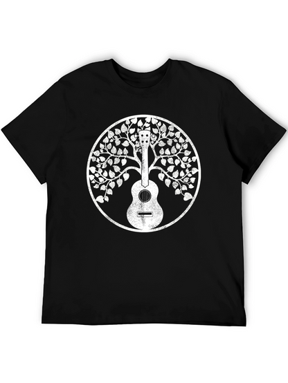 Guitar Tree of Life Black T-Shirt