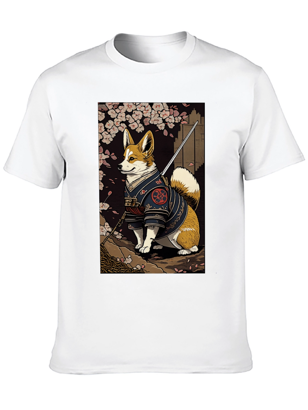 Samurai Corgi Graphic Tee