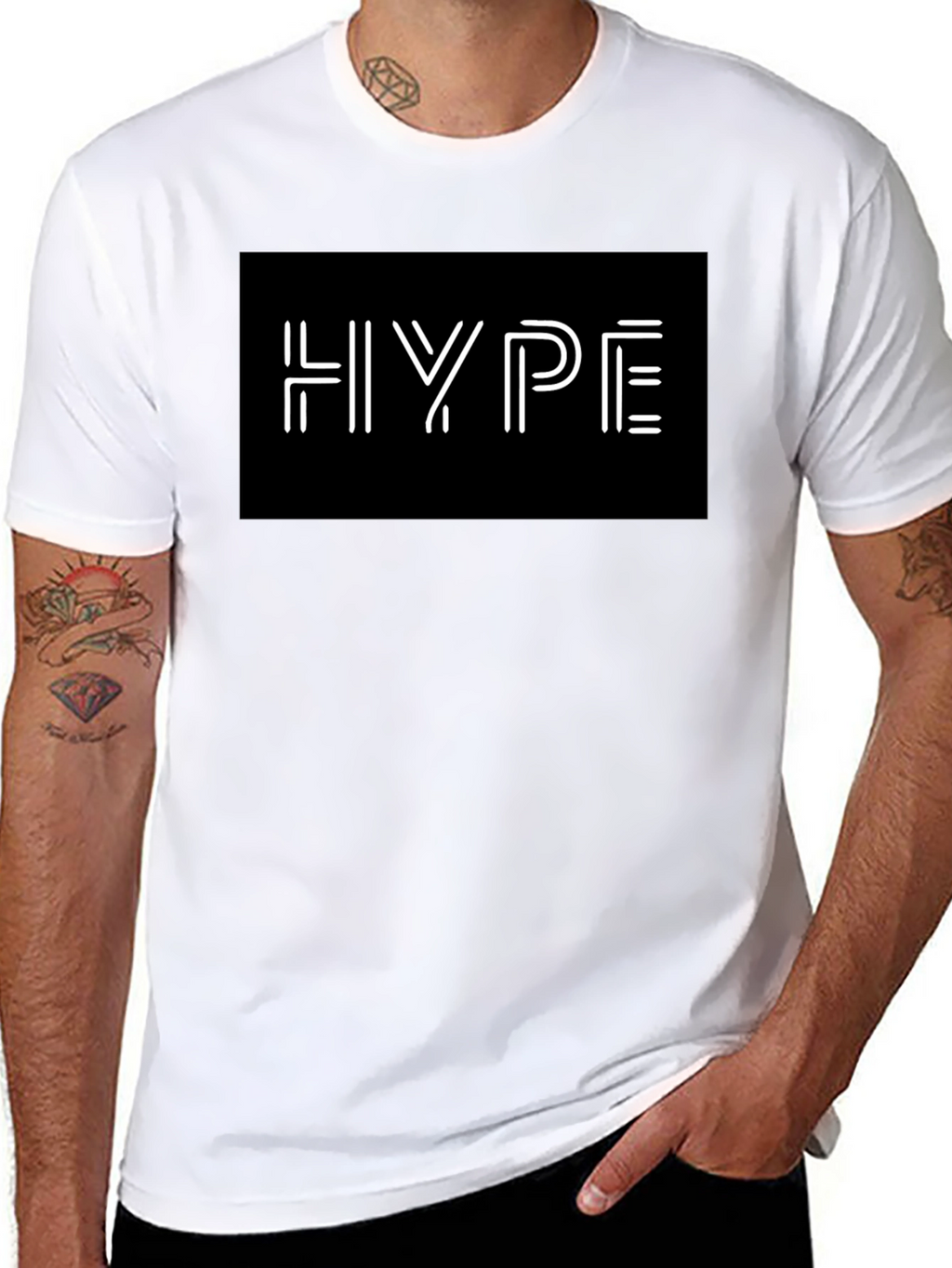 Hype Black Graphic Tee