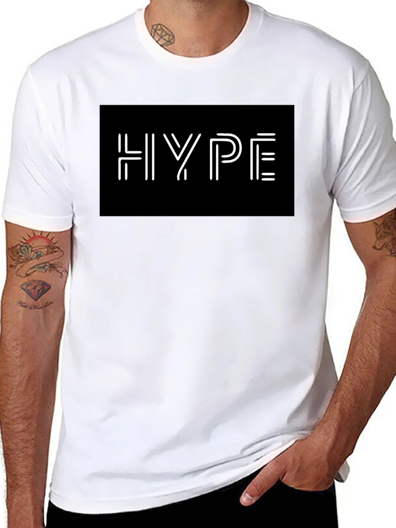 Hype Black Graphic Tee