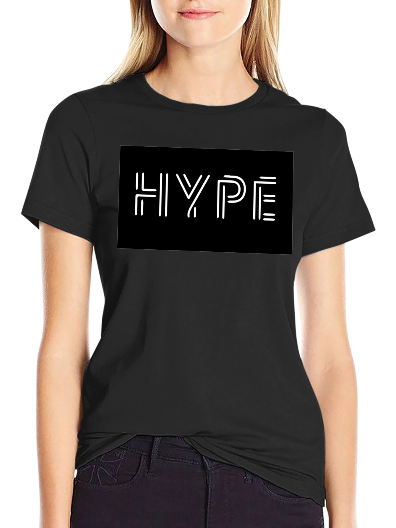 Hype Black Graphic Tee