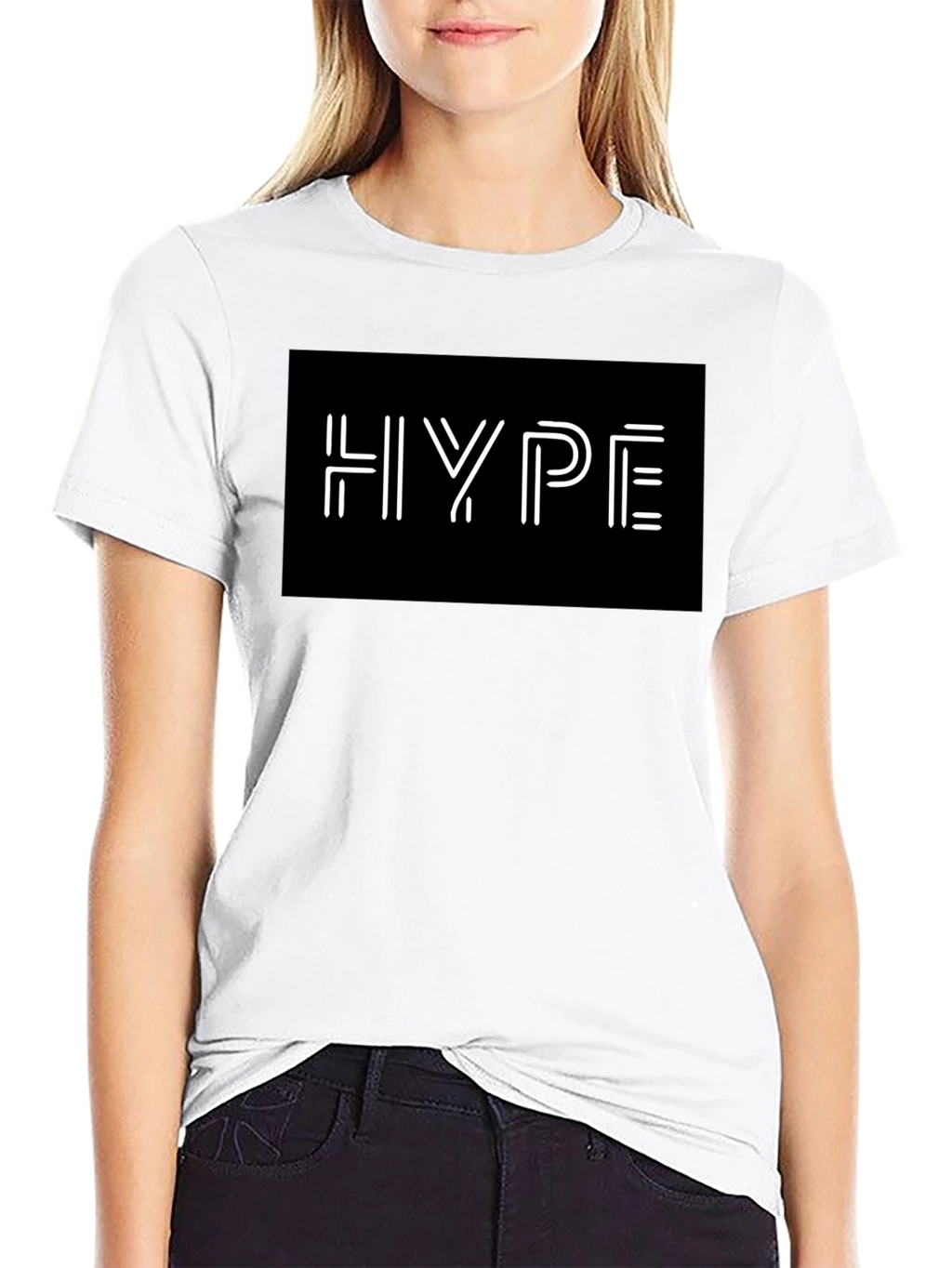 Hype Black Graphic Tee