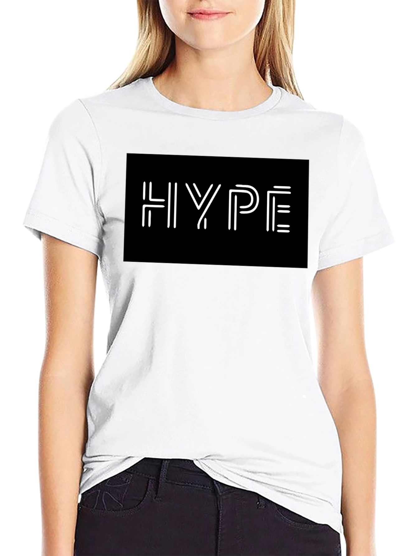 Hype Black Graphic Tee