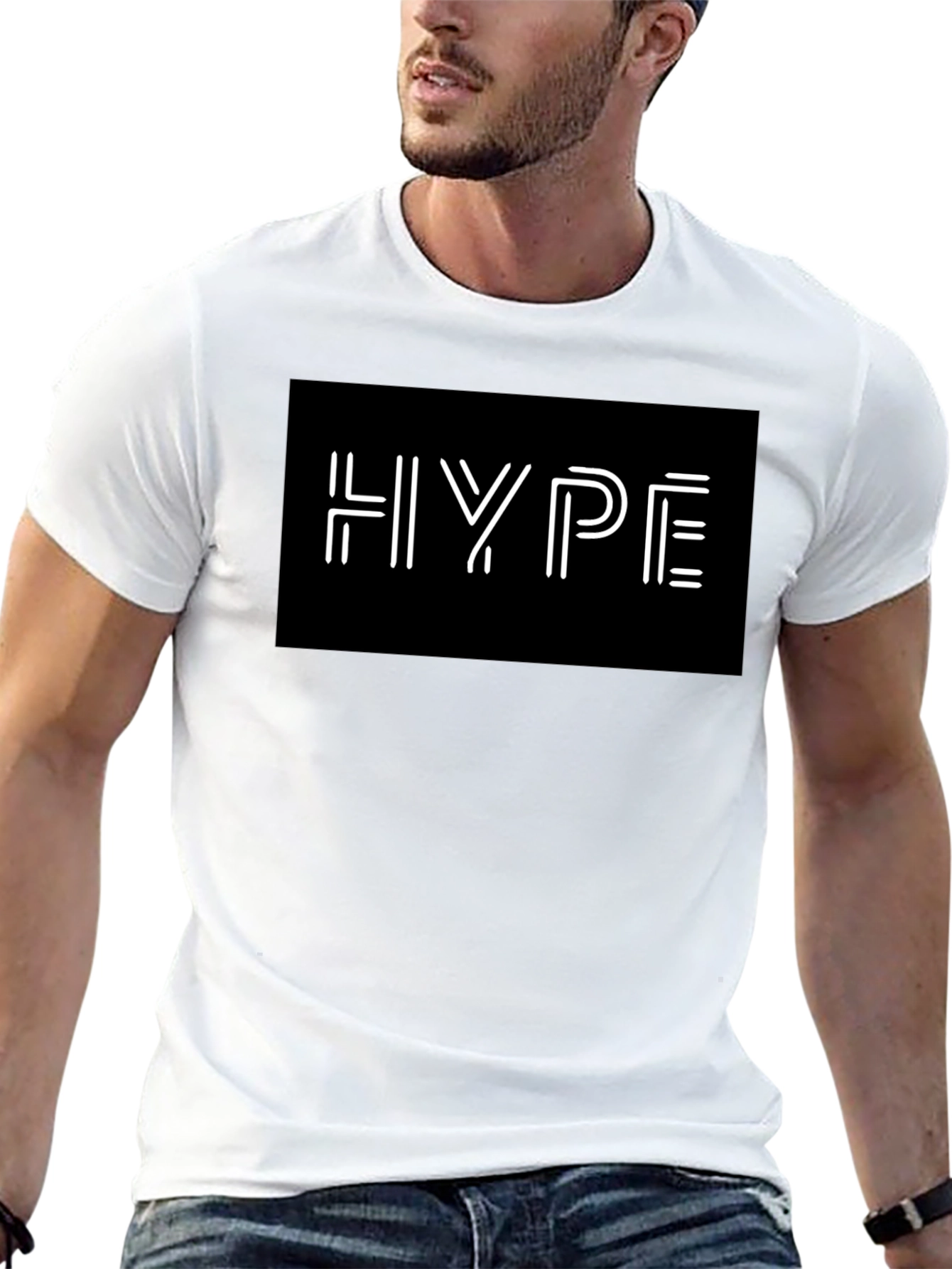 Hype Black Graphic Tee