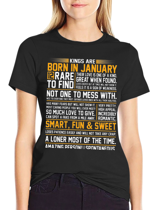 Kings Born in January Graphic Tee