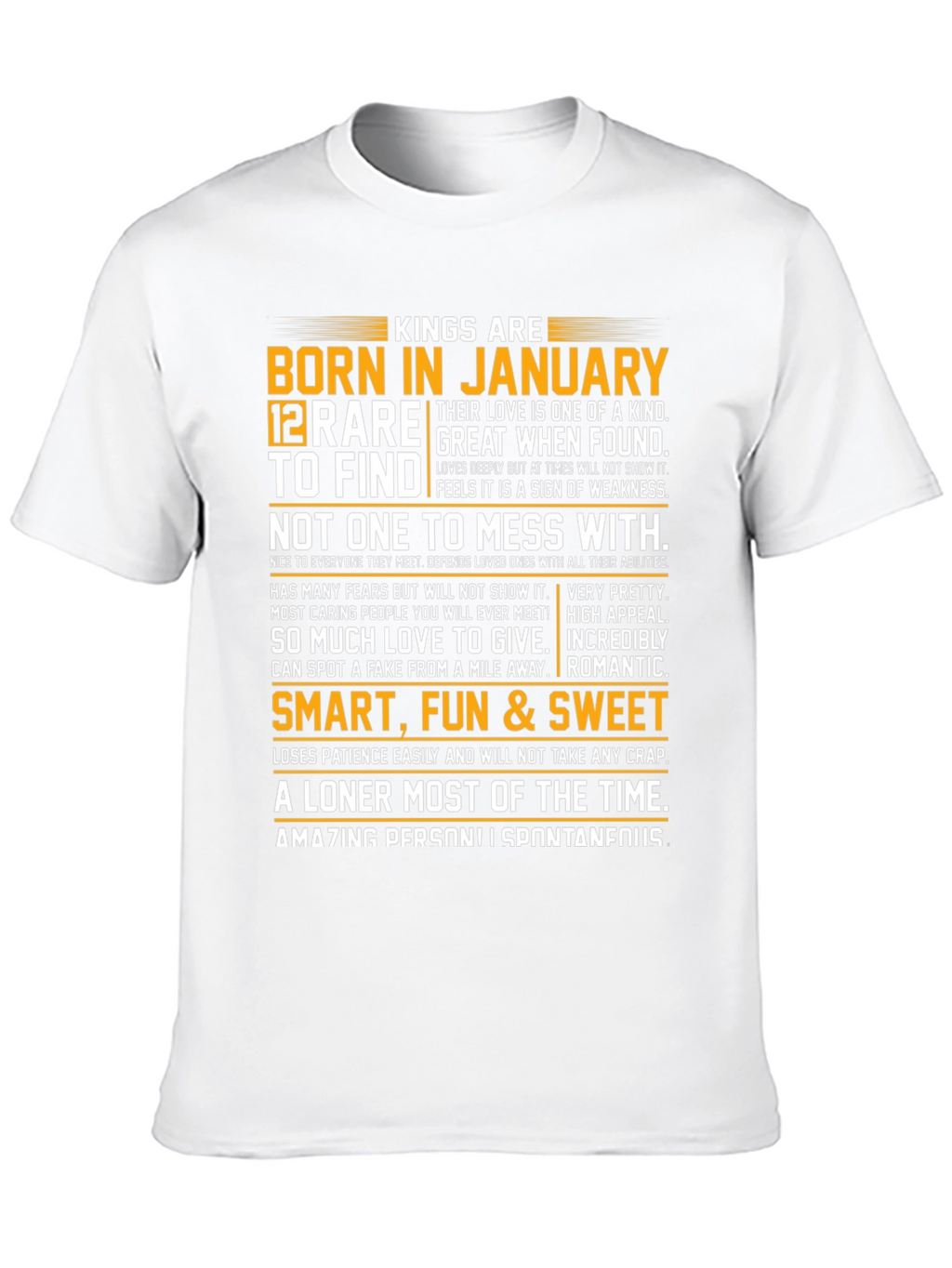 Kings Born in January Graphic Tee