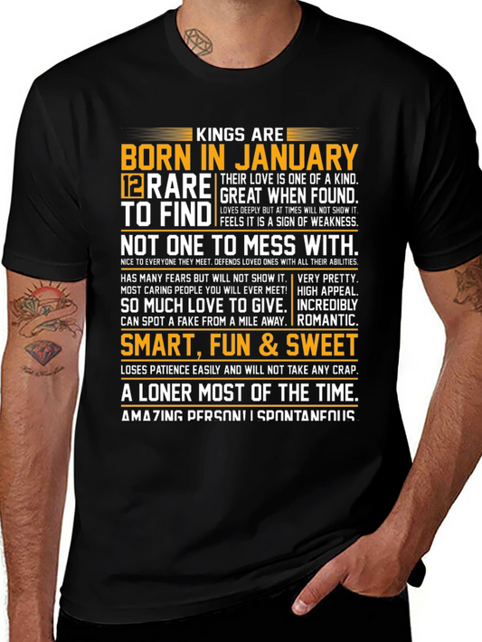 Kings Born in January Graphic Tee