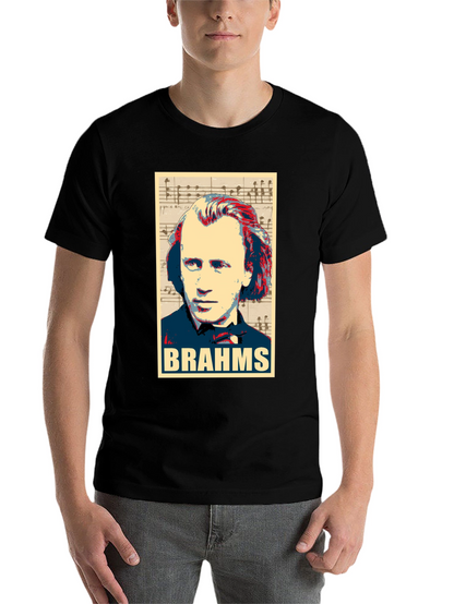 Johannes Brahms Portrait Graphic T-Shirt