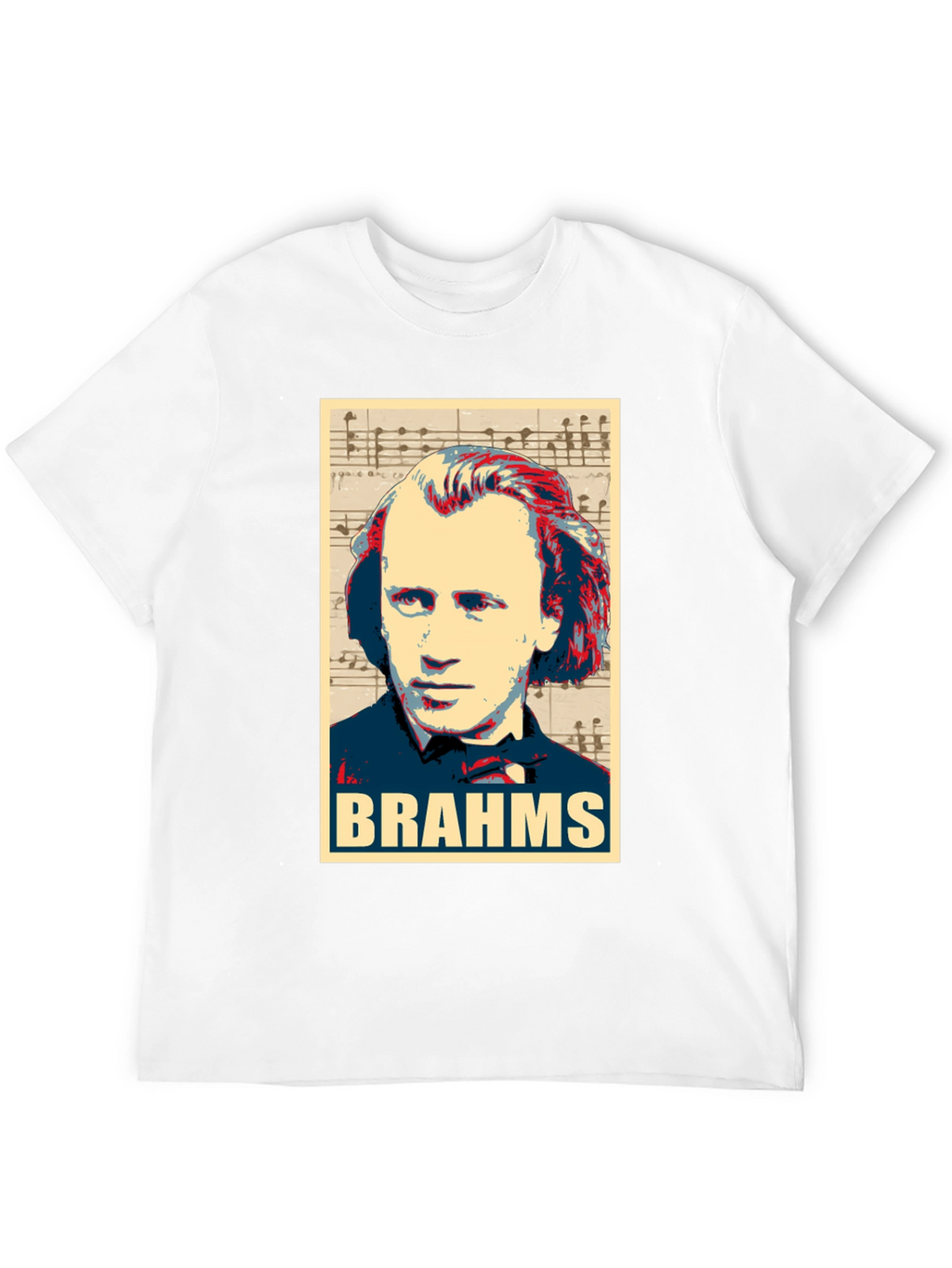 Johannes Brahms Portrait Graphic T-Shirt