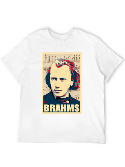 Johannes Brahms Portrait Graphic T-Shirt