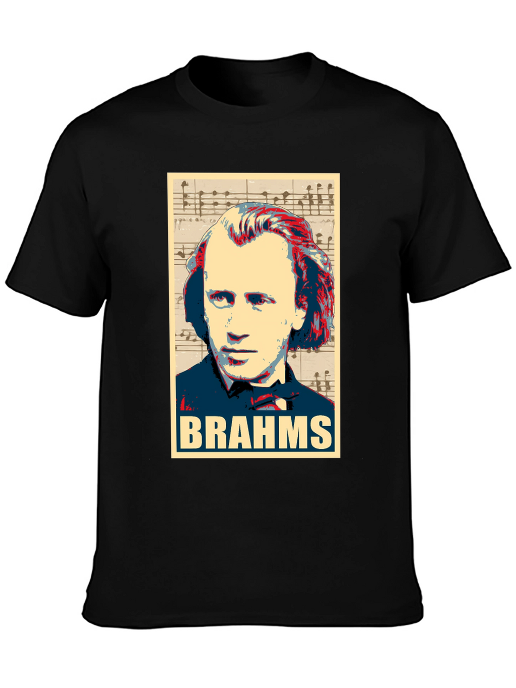 Johannes Brahms Portrait Graphic T-Shirt