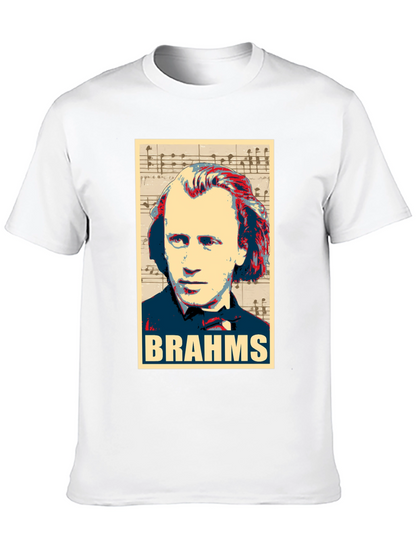 Johannes Brahms Portrait Graphic T-Shirt