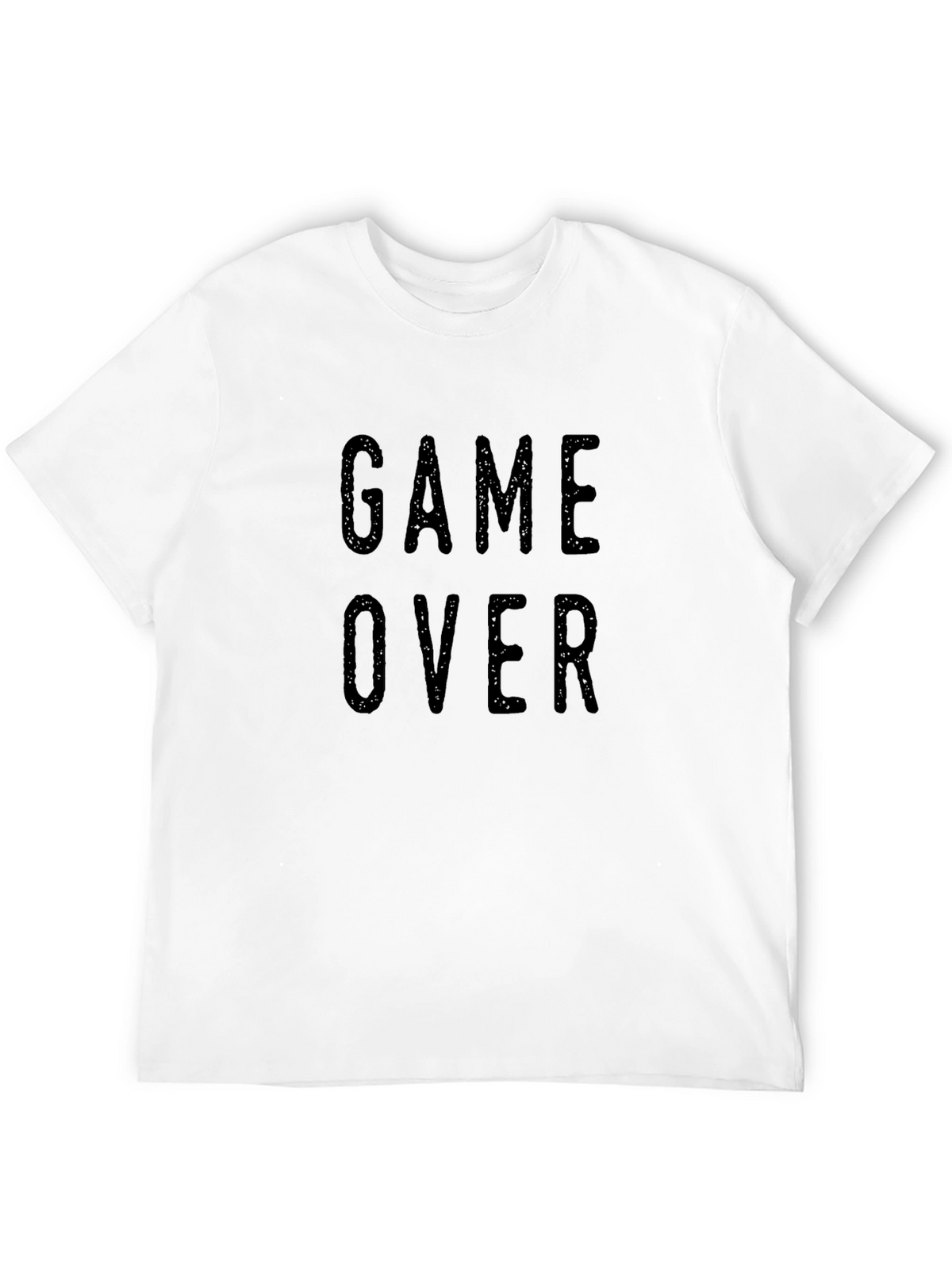 Game Over Graphic Tee - Casual Black T-Shirt