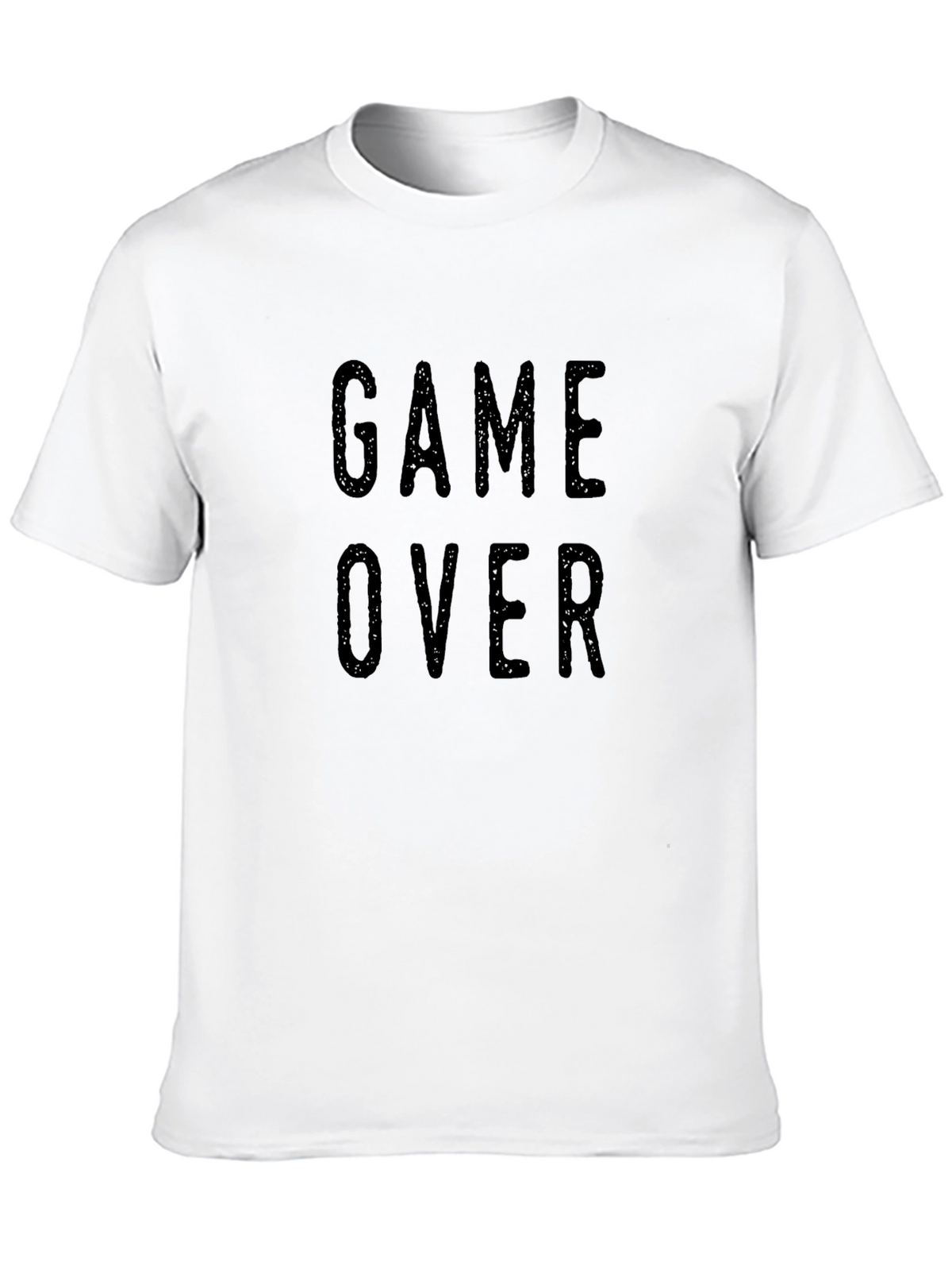 Game Over Graphic Tee - Casual Black T-Shirt