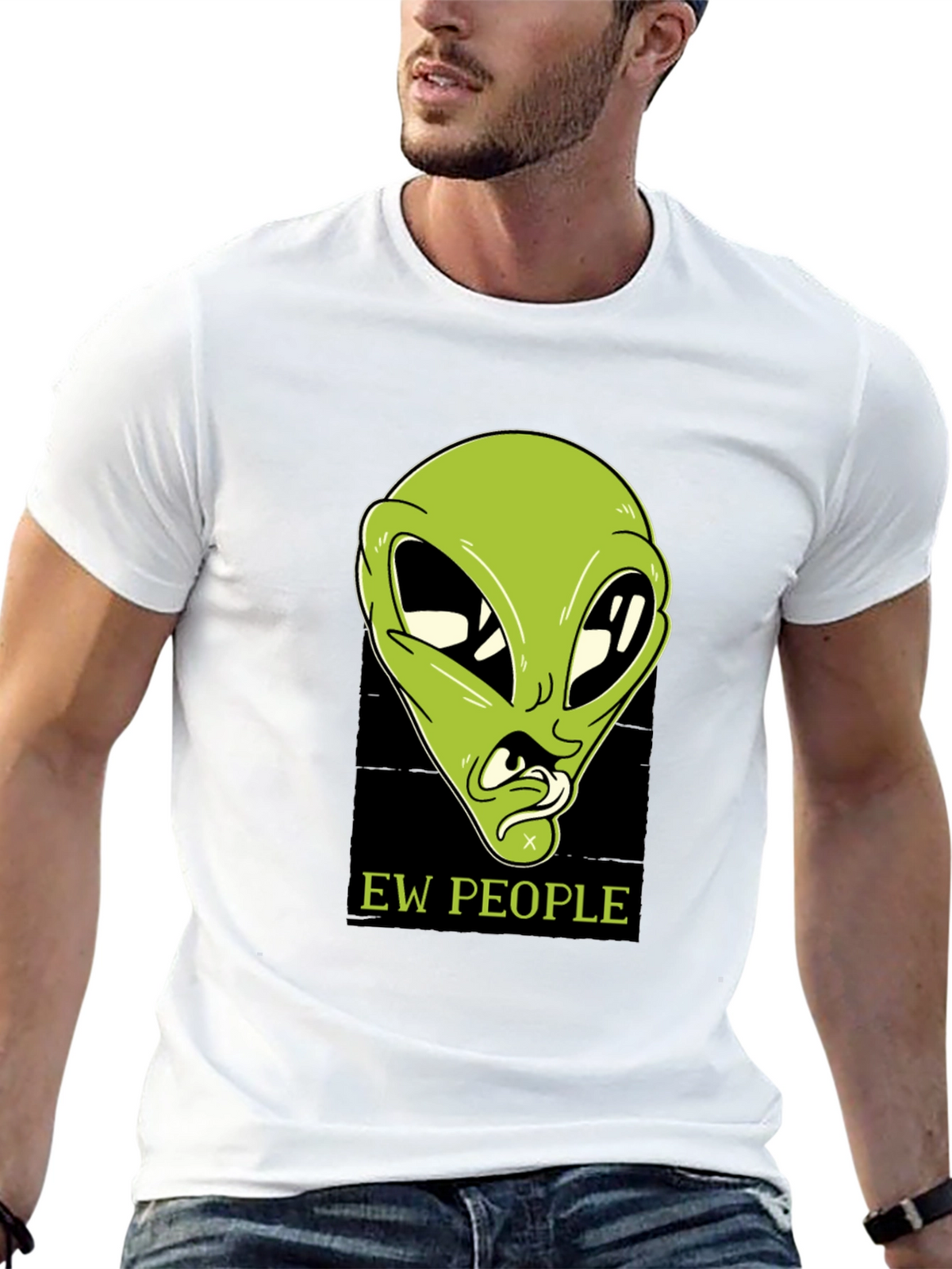 Ew People Alien Graphic T-Shirt