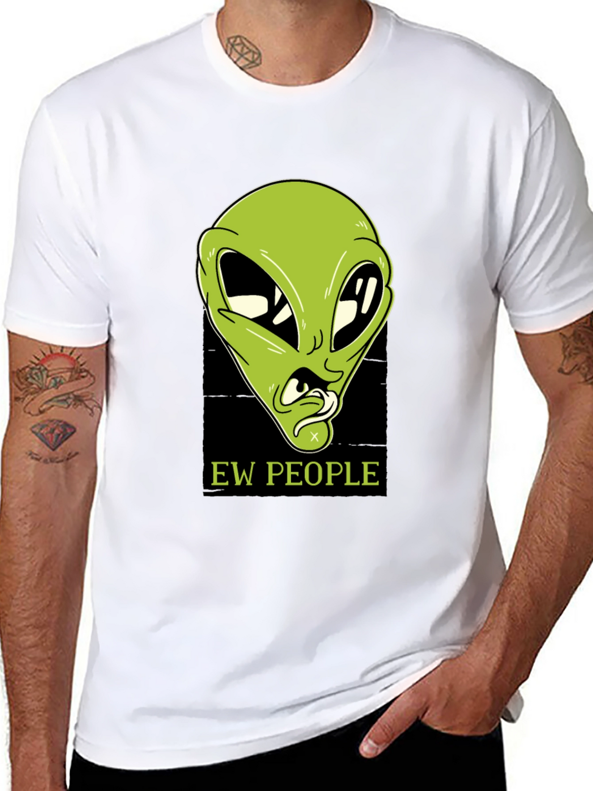 Ew People Alien Graphic T-Shirt
